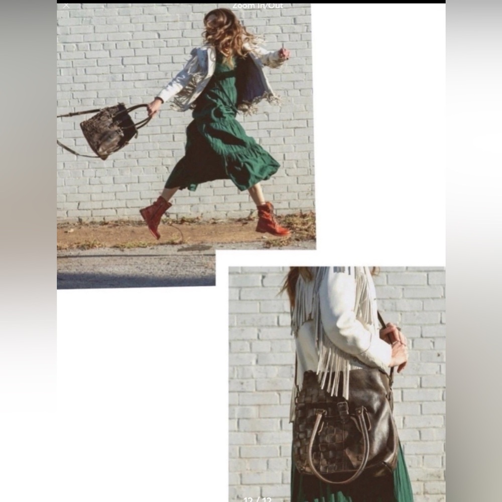 NWT Bed Stu Leather Rachel Shoulder Crossbody Bag Tote Black Rustic Retail $345 - Picture 14 of 14